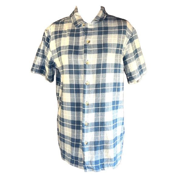 PacSun Other - Pacsun Shirt Mens Small Blue Plaid Short Sleeve Button Front